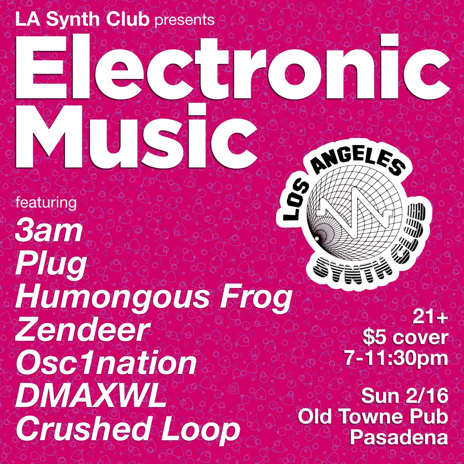 La Synth Club Presents Electronic Music