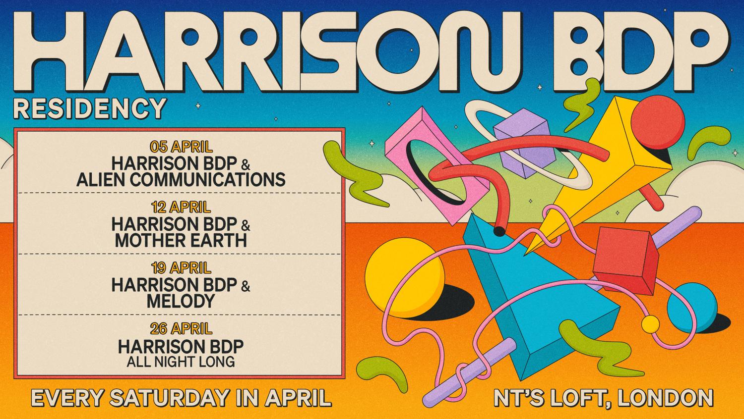 Harrison Bdp [All Night Long] - Four Saturdays At Nt'S Loft