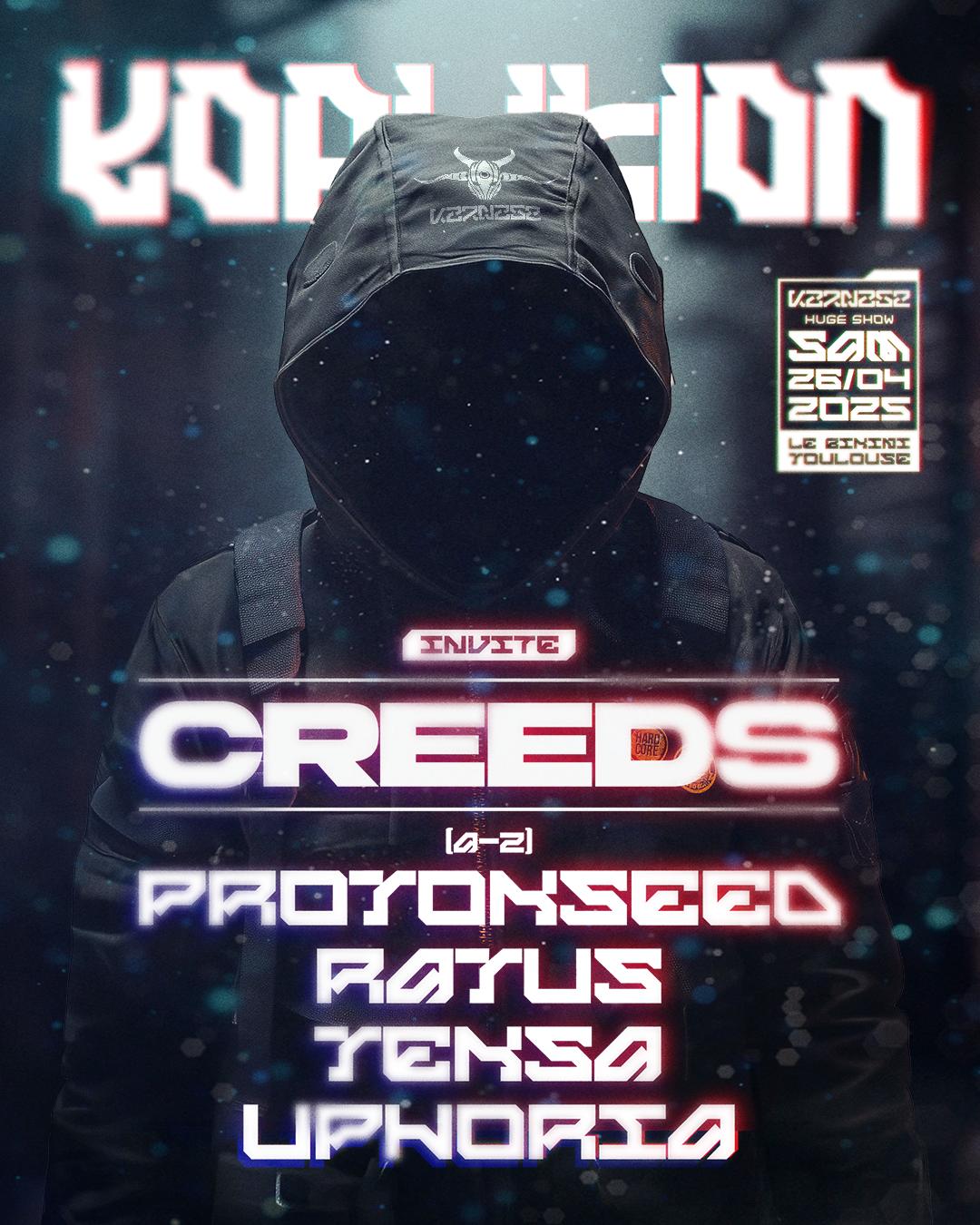 Koalition Invite Creeds, Protokseed, Ratus, Teksa, Uphoria