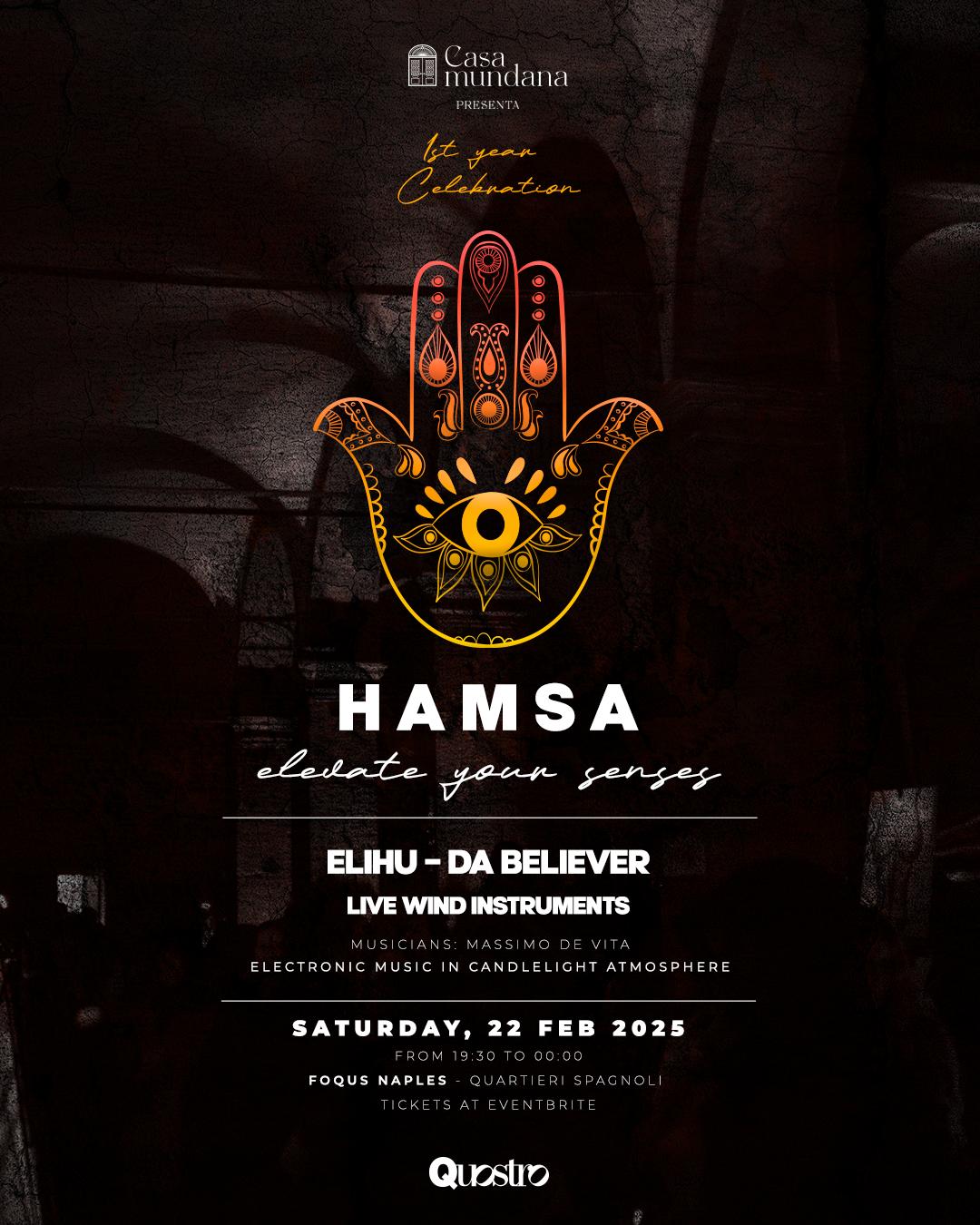 Hamsa Elevate Your Senses - 1St Year Celebration