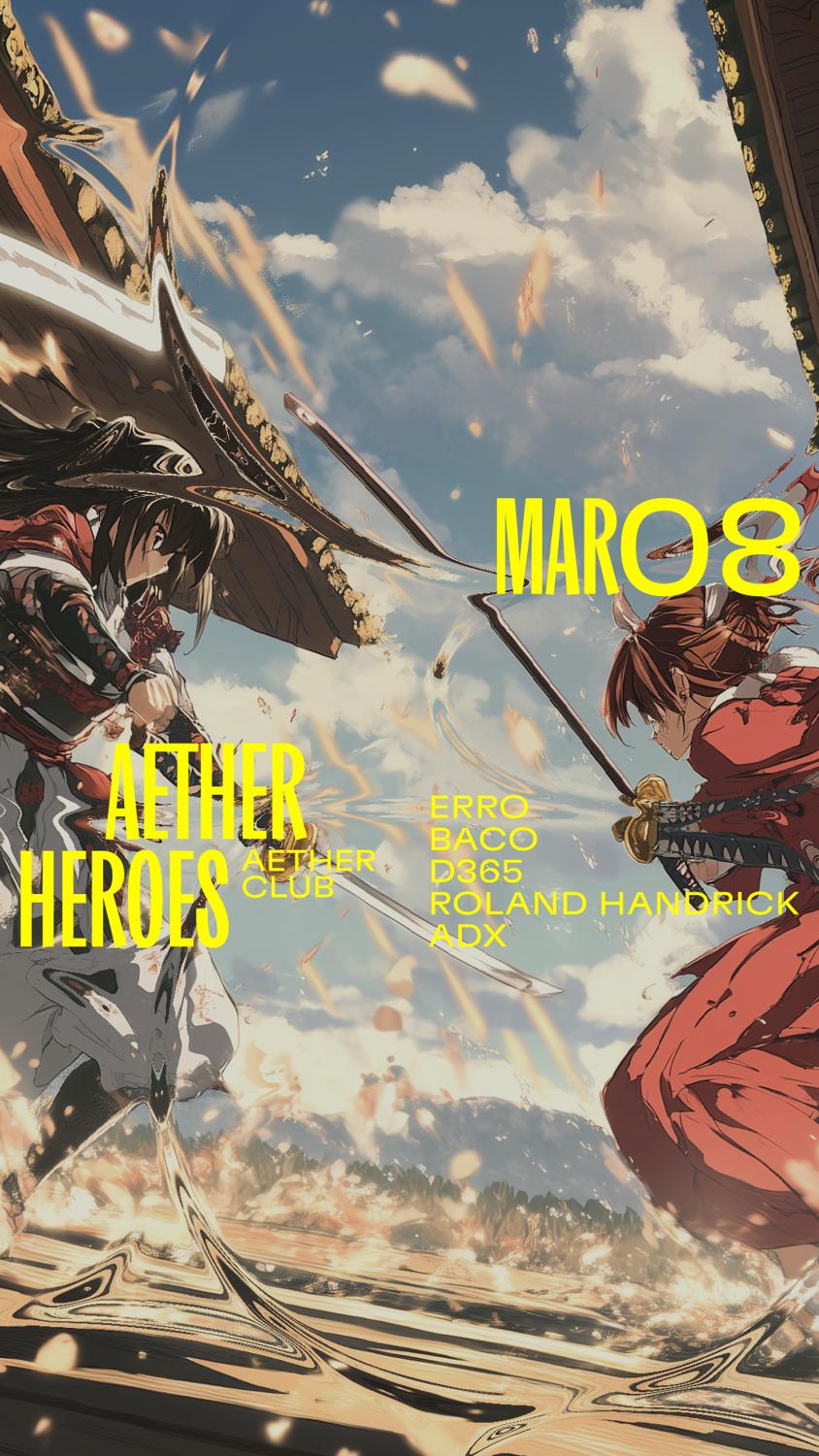 Aether Heroes With Erro, Baco, D365, Roland Handrick, Adx