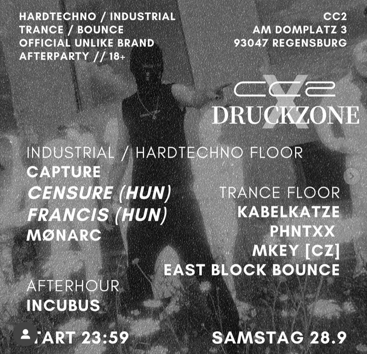 CC2 X Druckzone