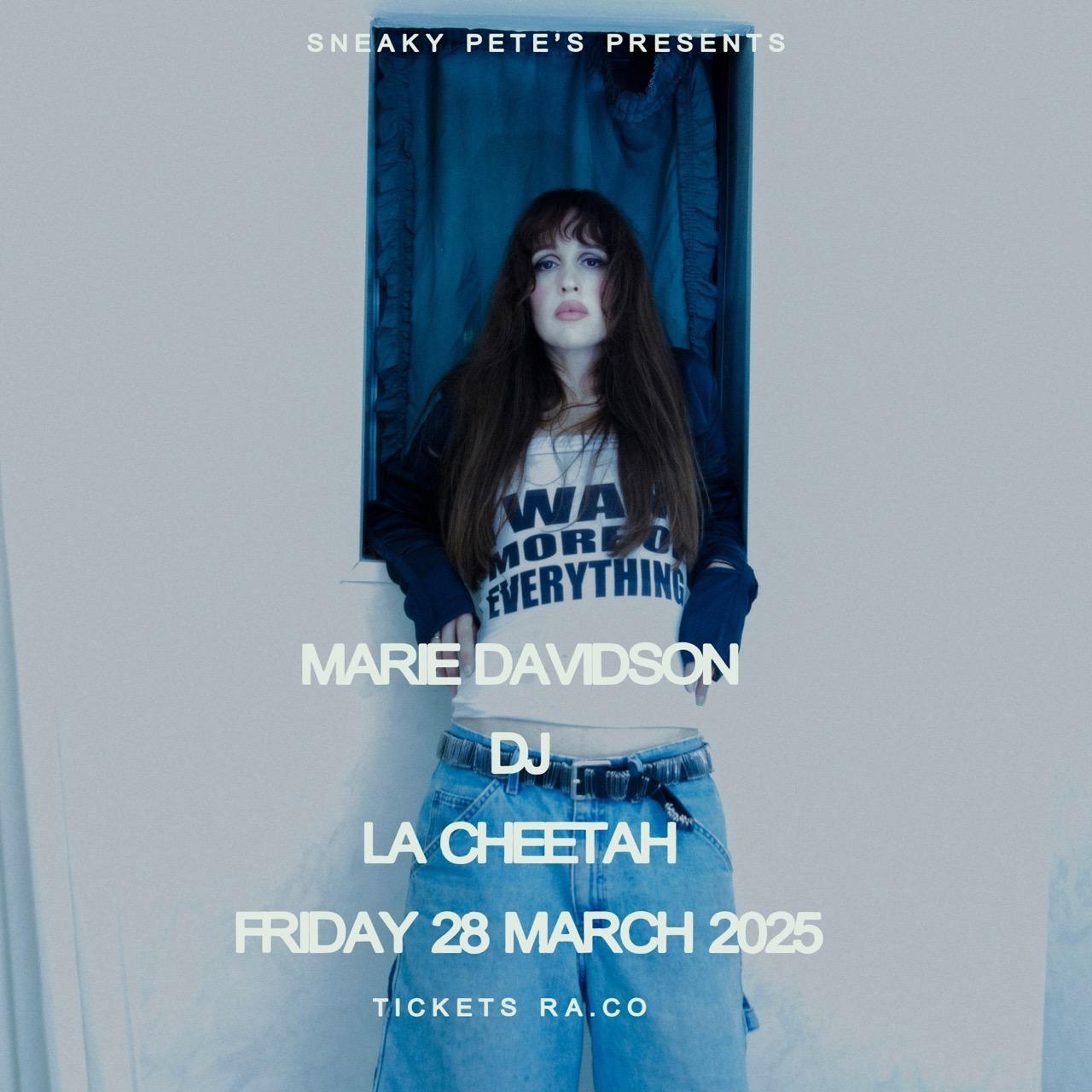 Sneaky Pete'S Presents Marie Davidson Dj Set 