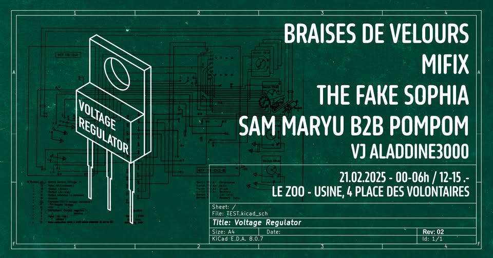 Voltage Regulator: Braises De Velours + Mifix + The Fake Sophia + Sam Maryu B2B Pompom