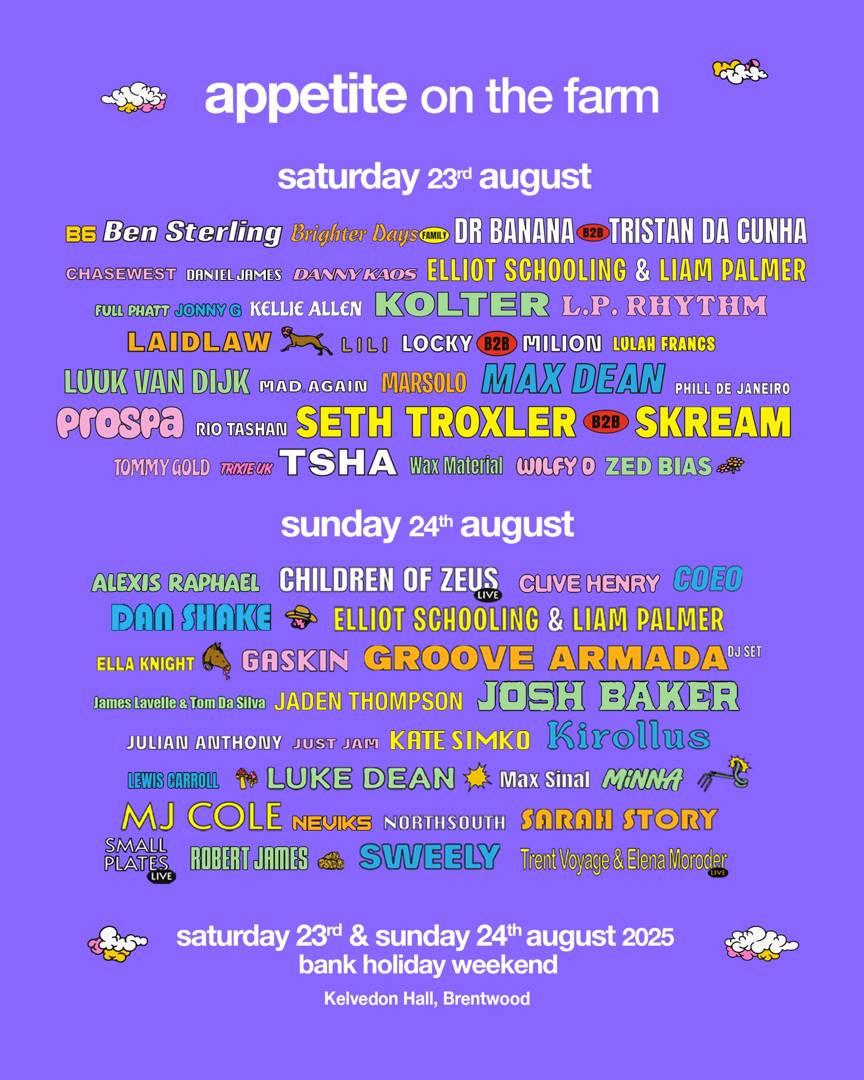 Appetite' On The Farm 2025 - Bank Holiday