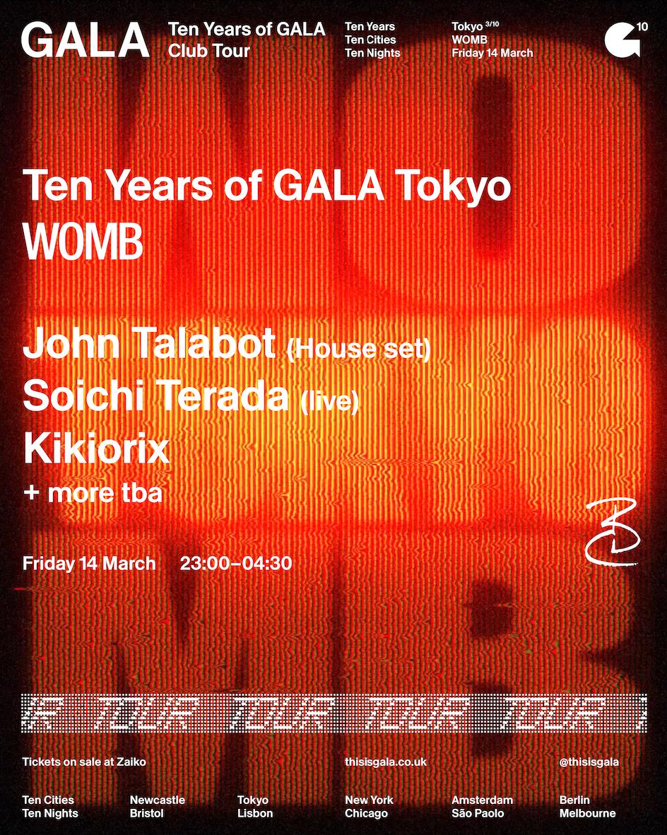 Ten Years Of Gala Tokyo: John Talabot, Soichi Terada + More