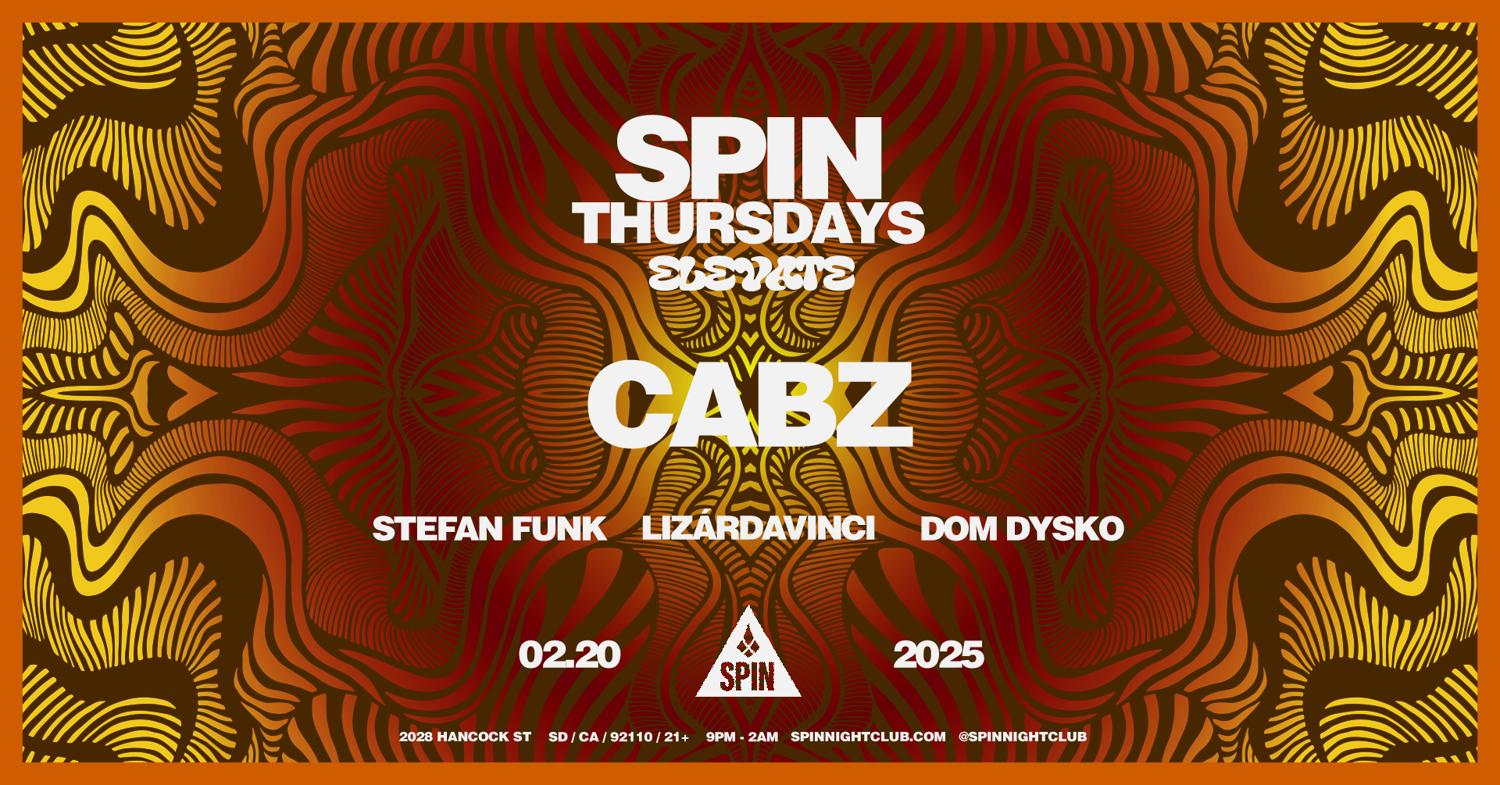 Spin Thursdays // Elevate: Cabz