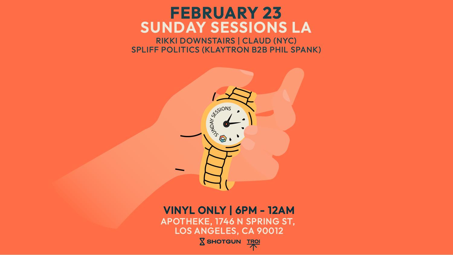 Sunday Sessions La (Vinyl Only) [Tickets Avail At The Door] Open-Air