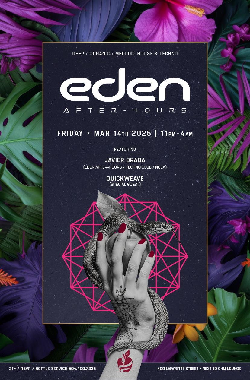 Eden After-Hours Friday Edition Feat. Javier Drada & Quickweave