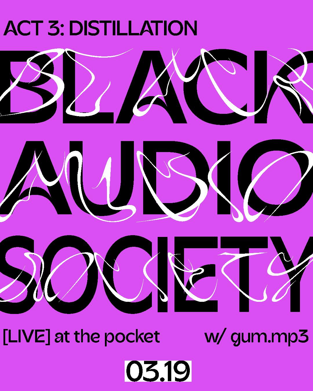 Black Audio Society [Live]