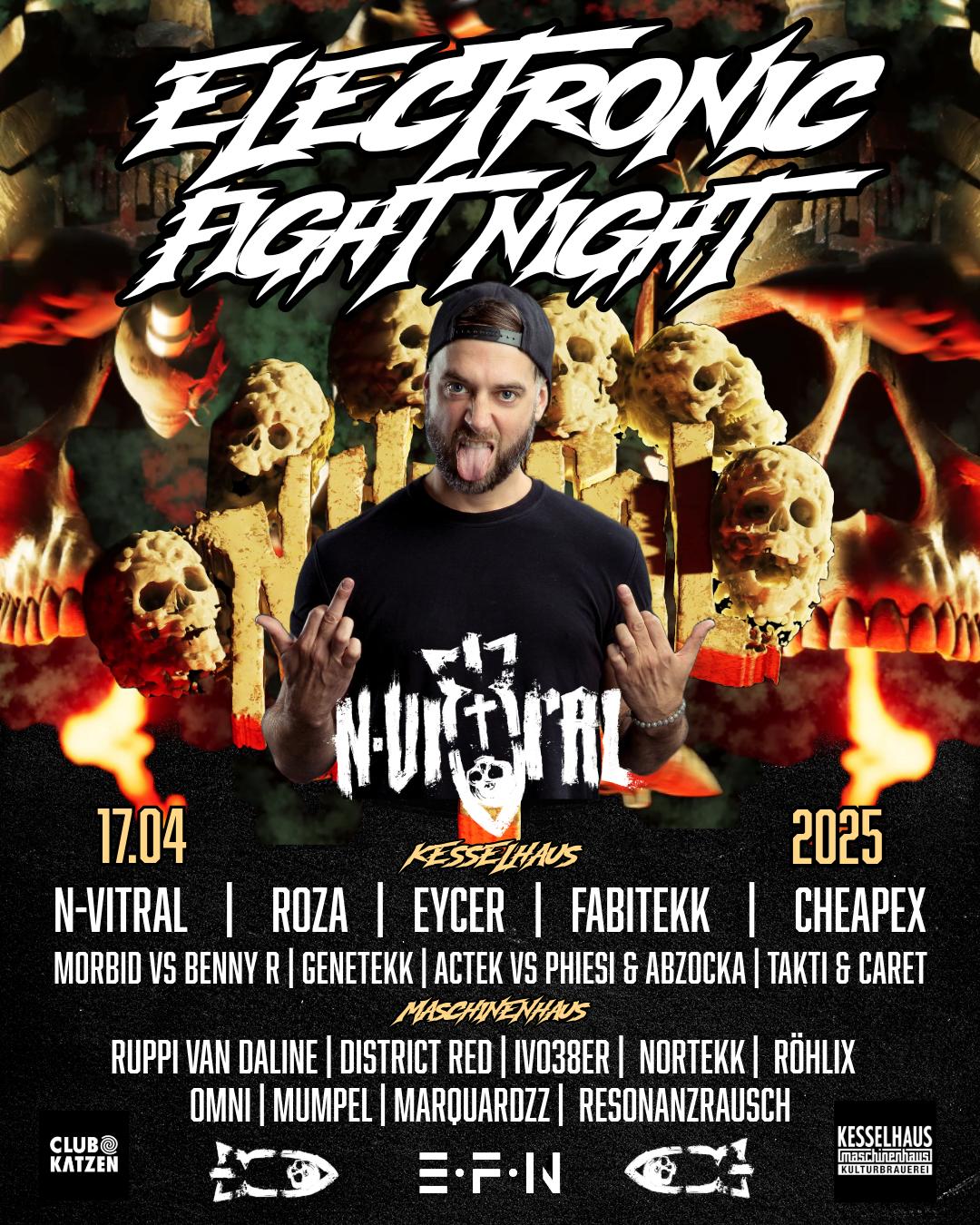 Electronic Fight Night With N-Vitral • Roza • Eycer • Fabitekk • Cheapex • Morbid • Benny R 