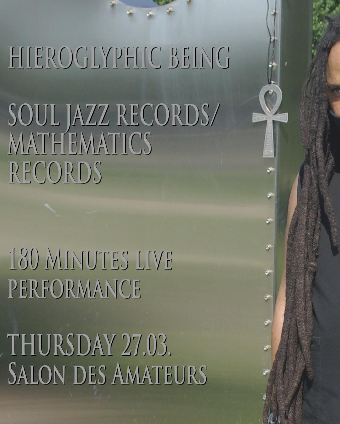 Hieroglyphic Being (Soul Jazz Records, Mathematics Records) Live 180 Minutes Performance