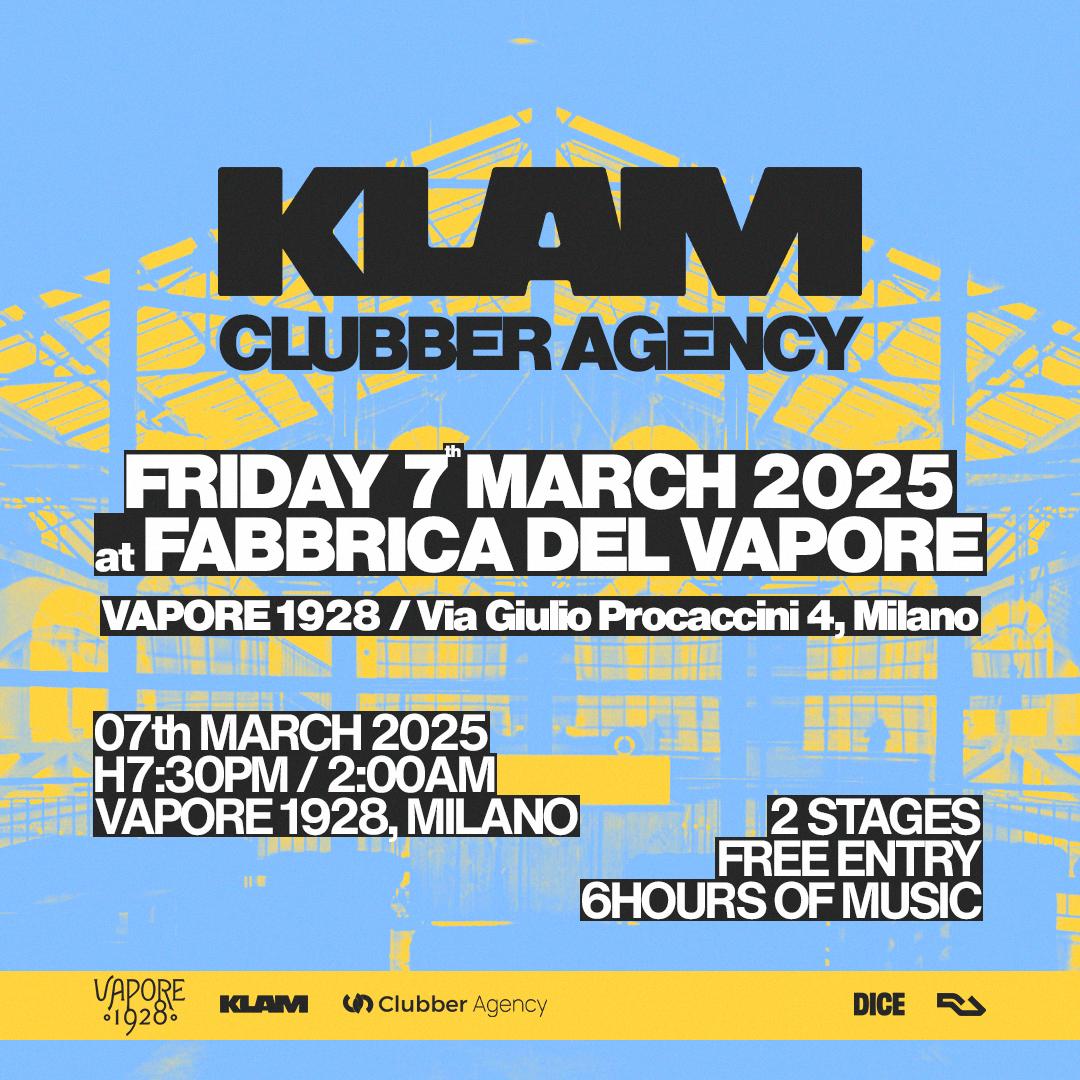 Klam X Clubber Agency - @Fabbricadelvapore