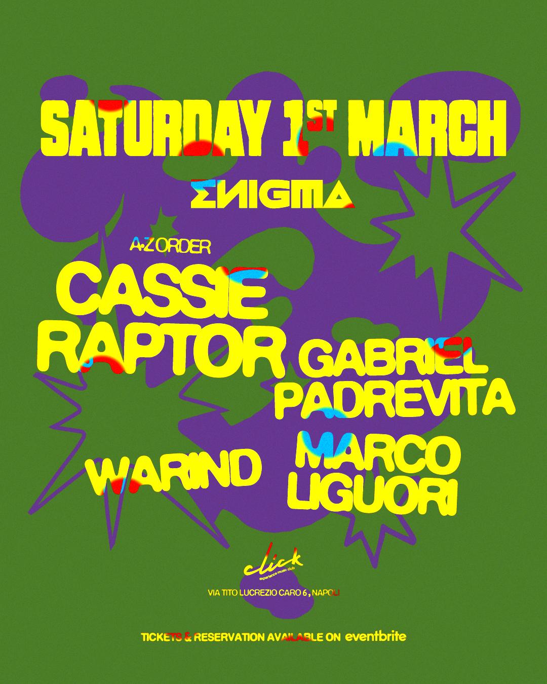 Enigma With Cassie Raptor, Gabriel Padrevita, Marco Liguori, Warind