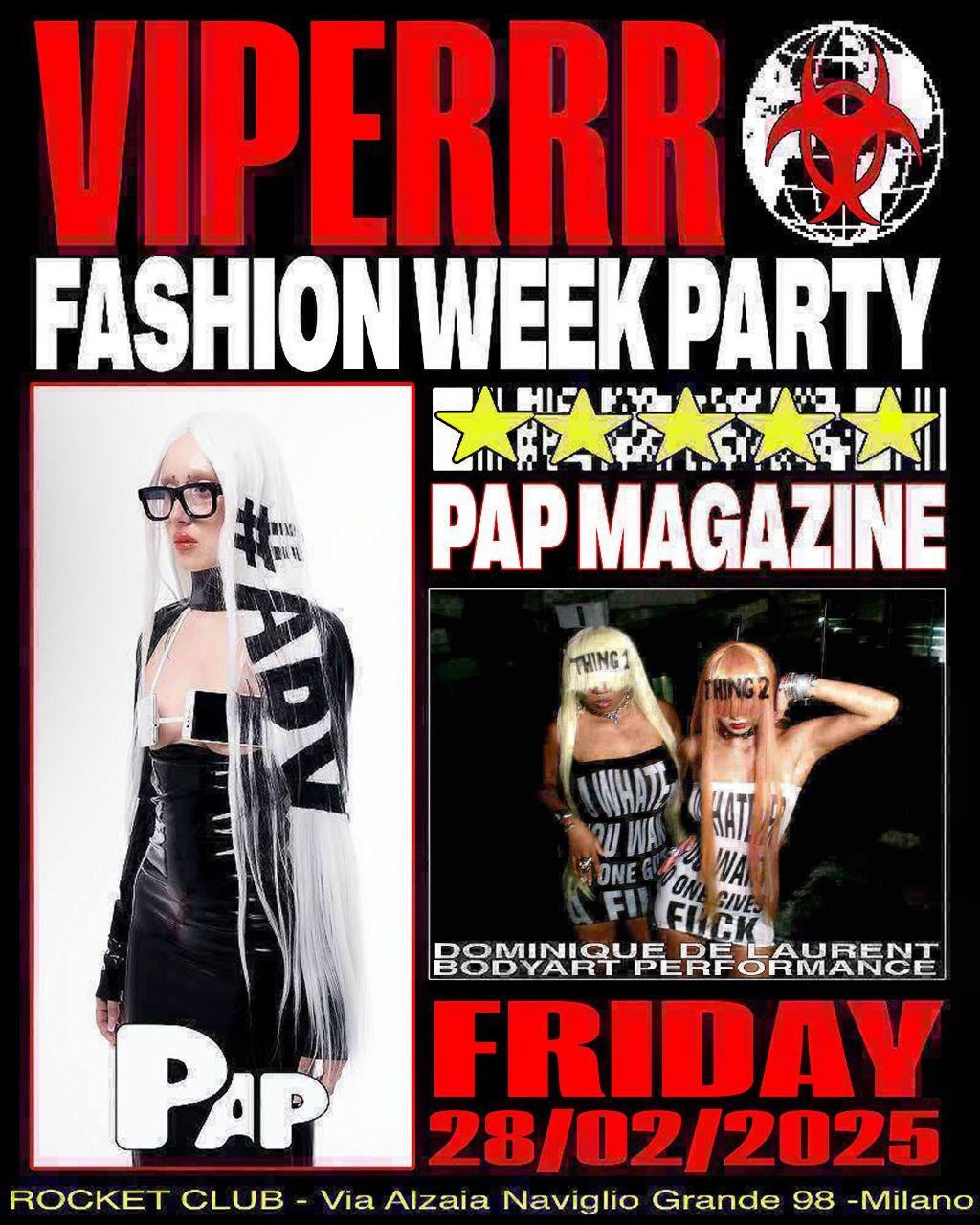 Viperrr X Pap Magazine / Dominique De Laurent / Mfw