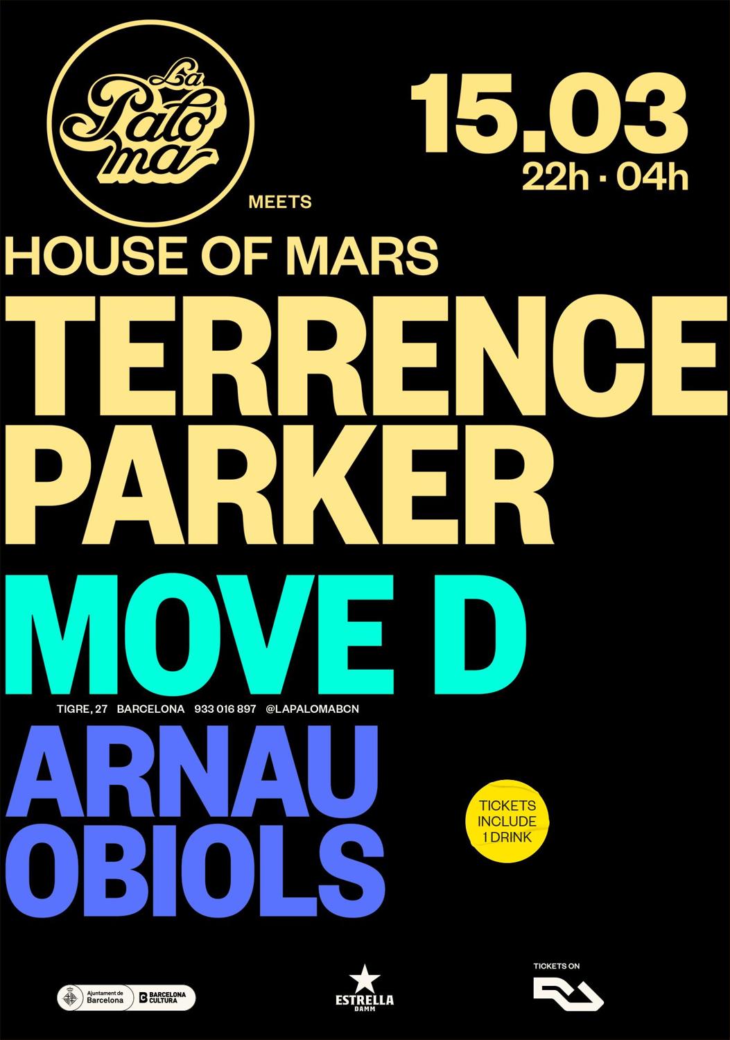 La Paloma Presents: Terrence Parker + Move D + Arnau Obiols