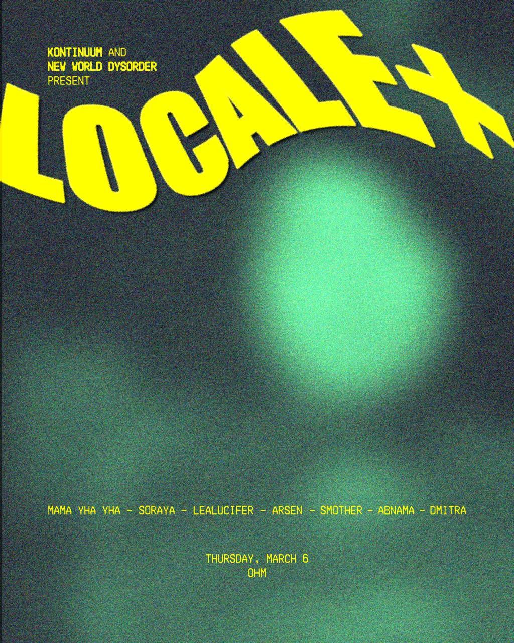 Kontinuum X New World Dysorder Present: Locale