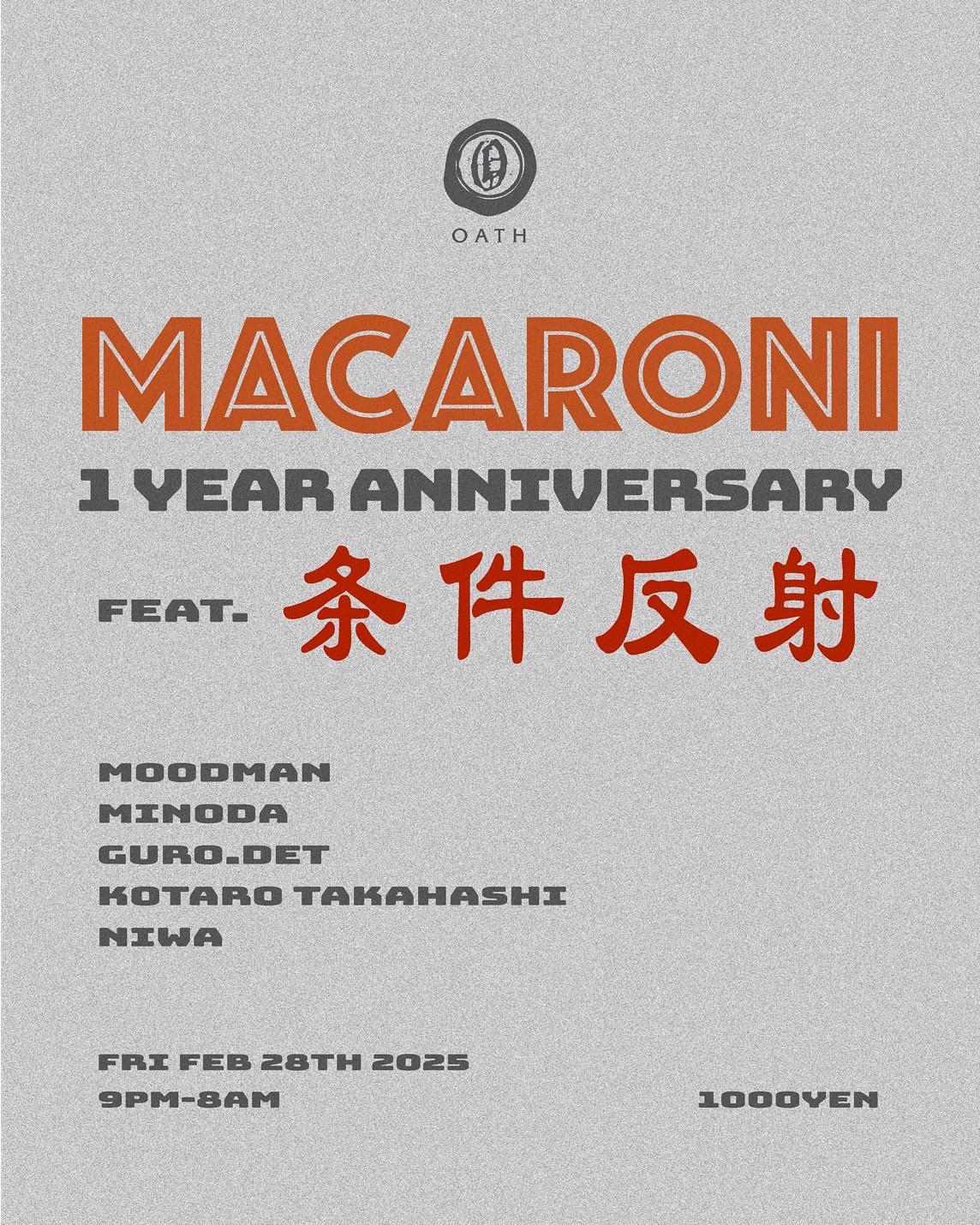 Macaroni 1 Year Anniversary Feat.条件反射