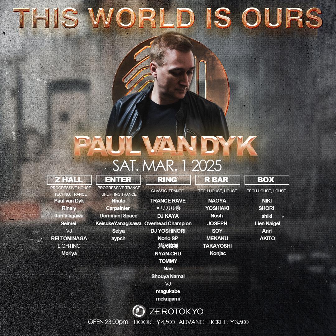 Paul Van Dyk 'This World Is Ours' Tour In Tokyo