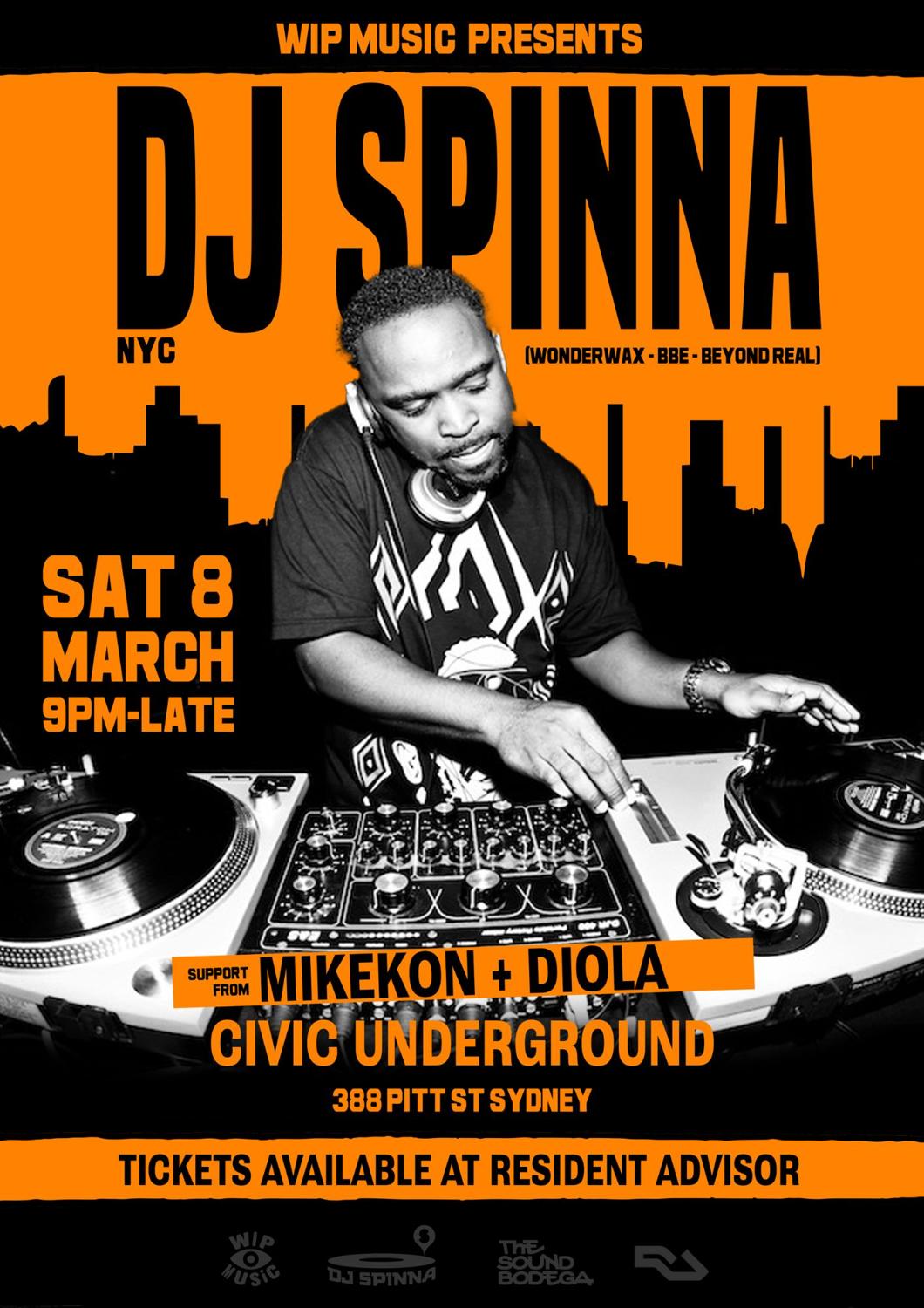 Wip Music Presents Dj Spinna (Nyc)