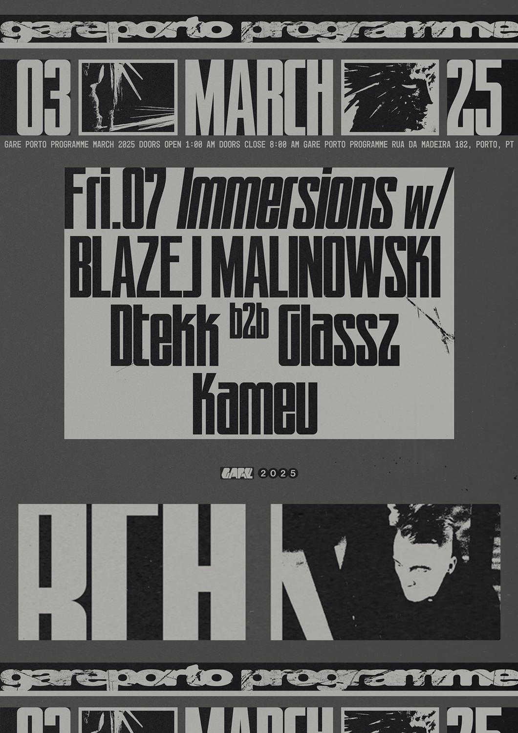 Immersions With Blazej Malinowski, Dtekk B2B Glassz, Kameu