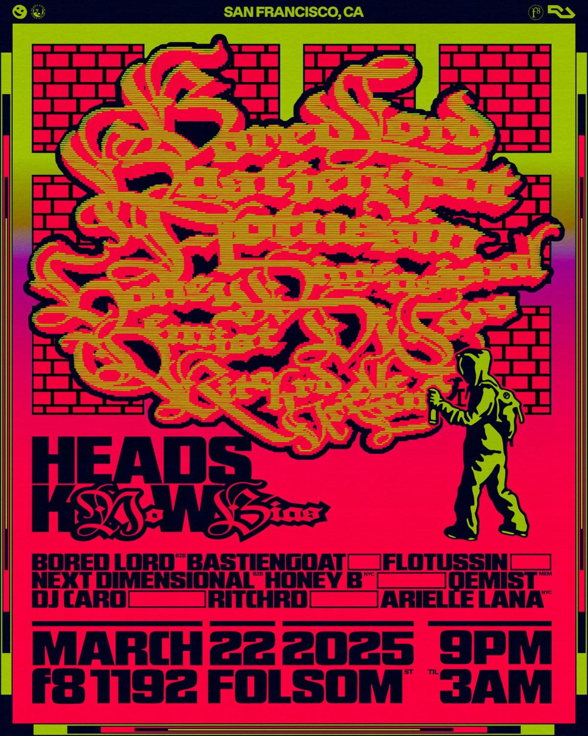 Heads Know Nyc X No Bias: Bored Lord, Honey Dimensional, Flotussin