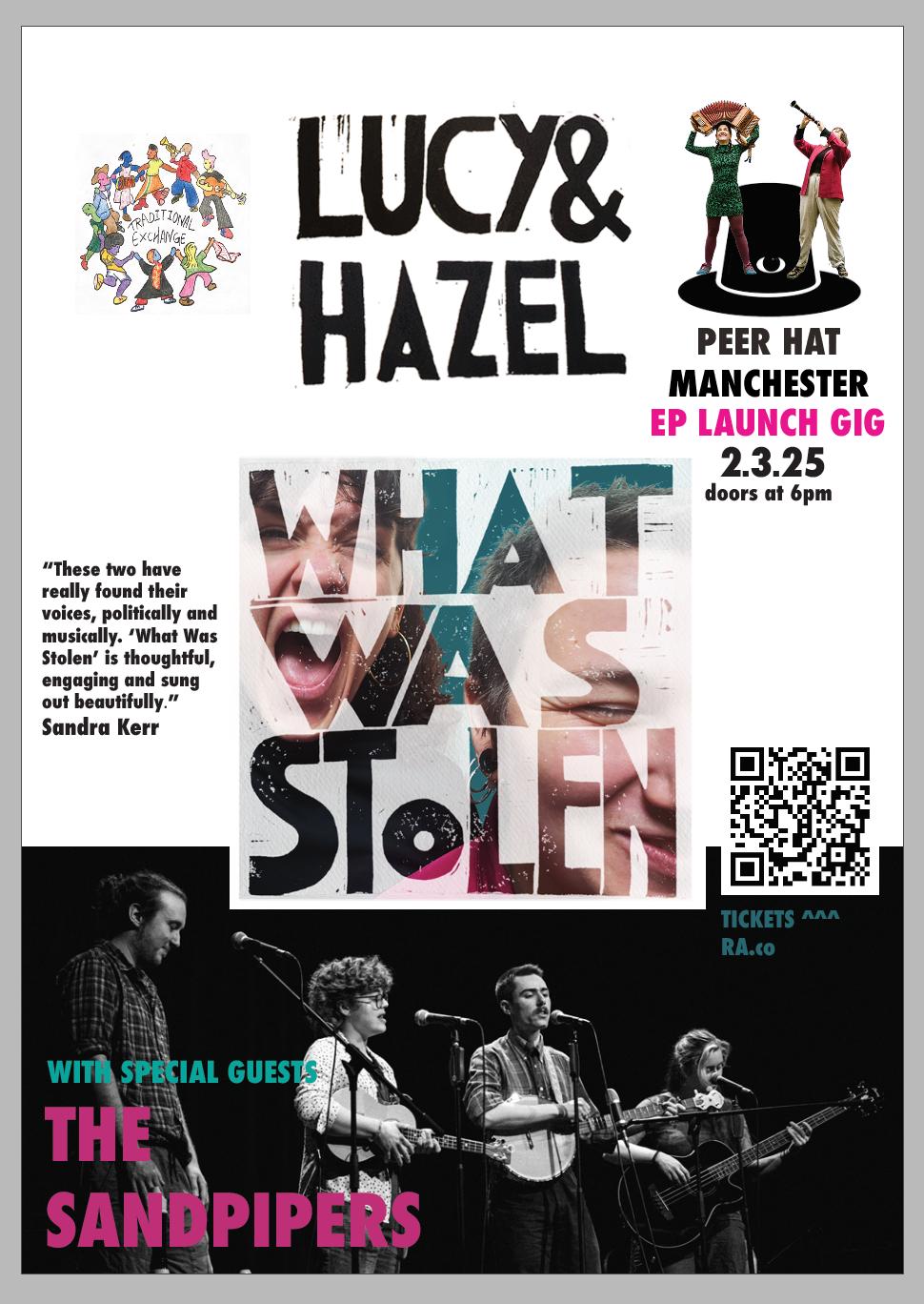 Manchester Lucy & Hazel Ep Launch- What Was Stolen