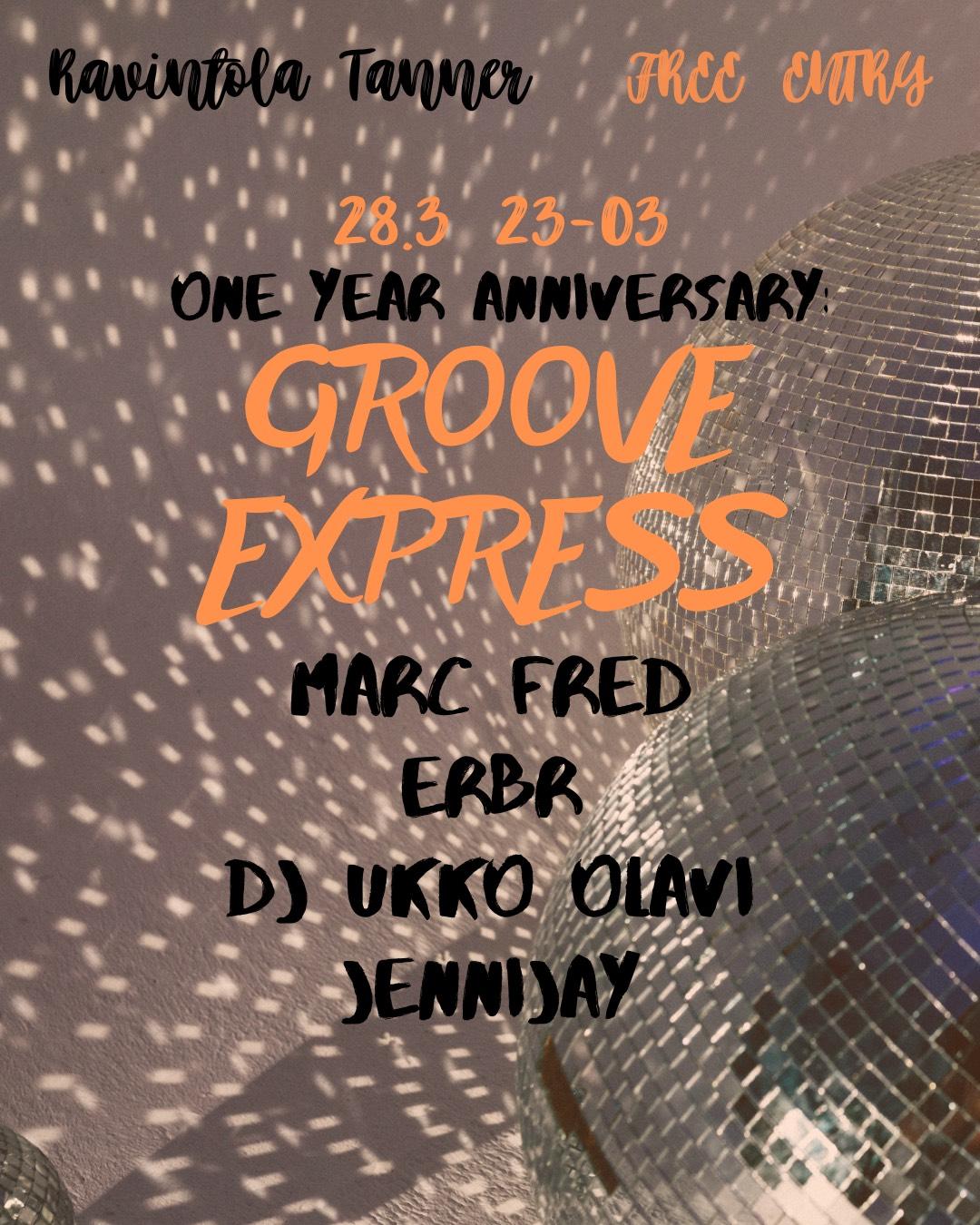 Groove Express One-Year Anniversary