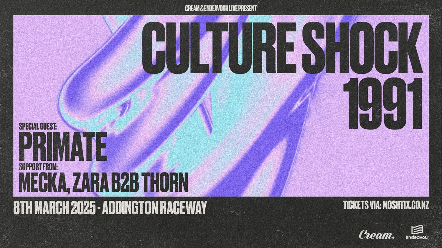 Cream & Endeavour Live Present: Culture Shock & 1991