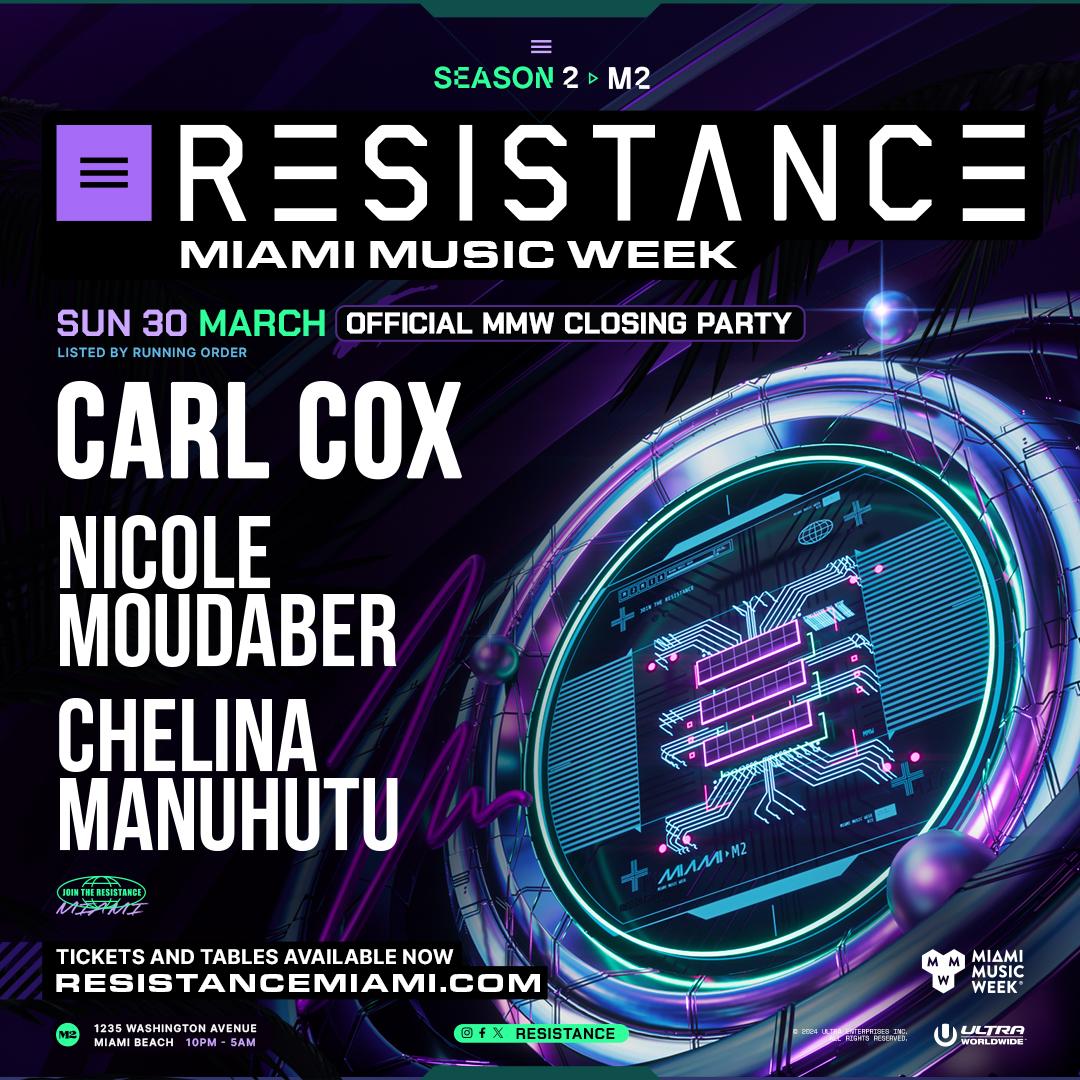 Carl Cox (Official Mmw Closing Party) - Resistance Miami