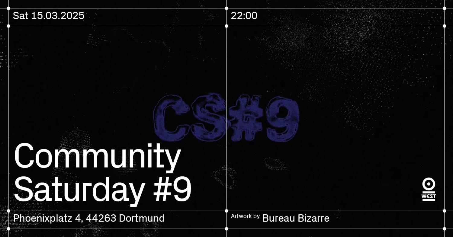 Community Saturday #9 – Free Entry