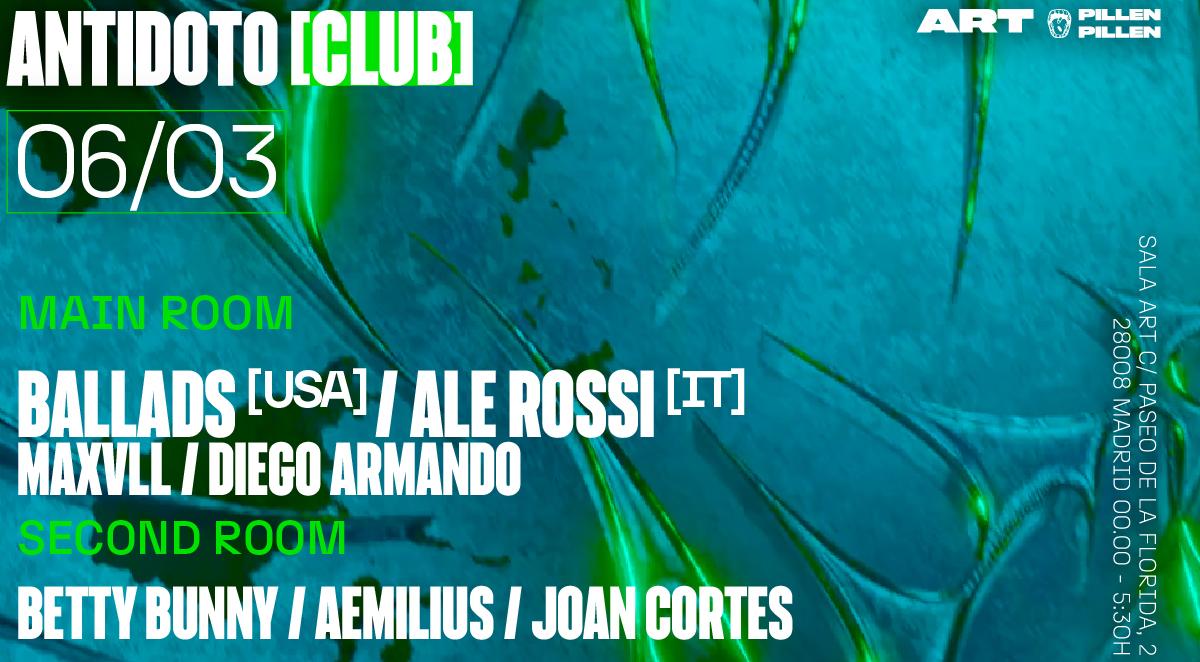 Antidoto Club: Ballads + Ale Rossi