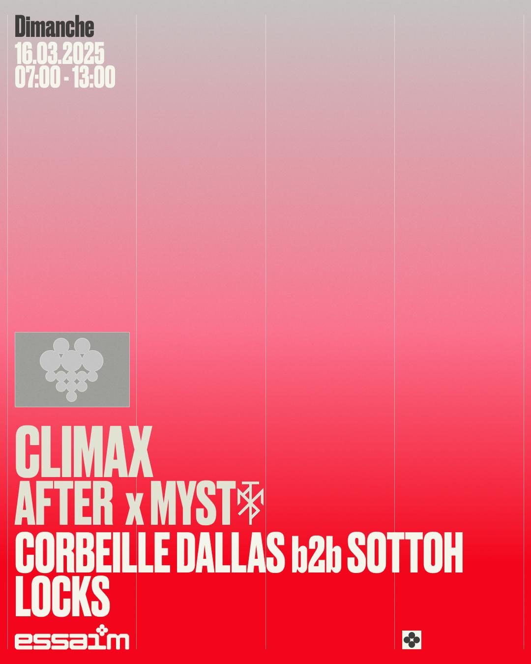 Climax X Myst - Corbeille Dallas B2B Sottoh, Locks