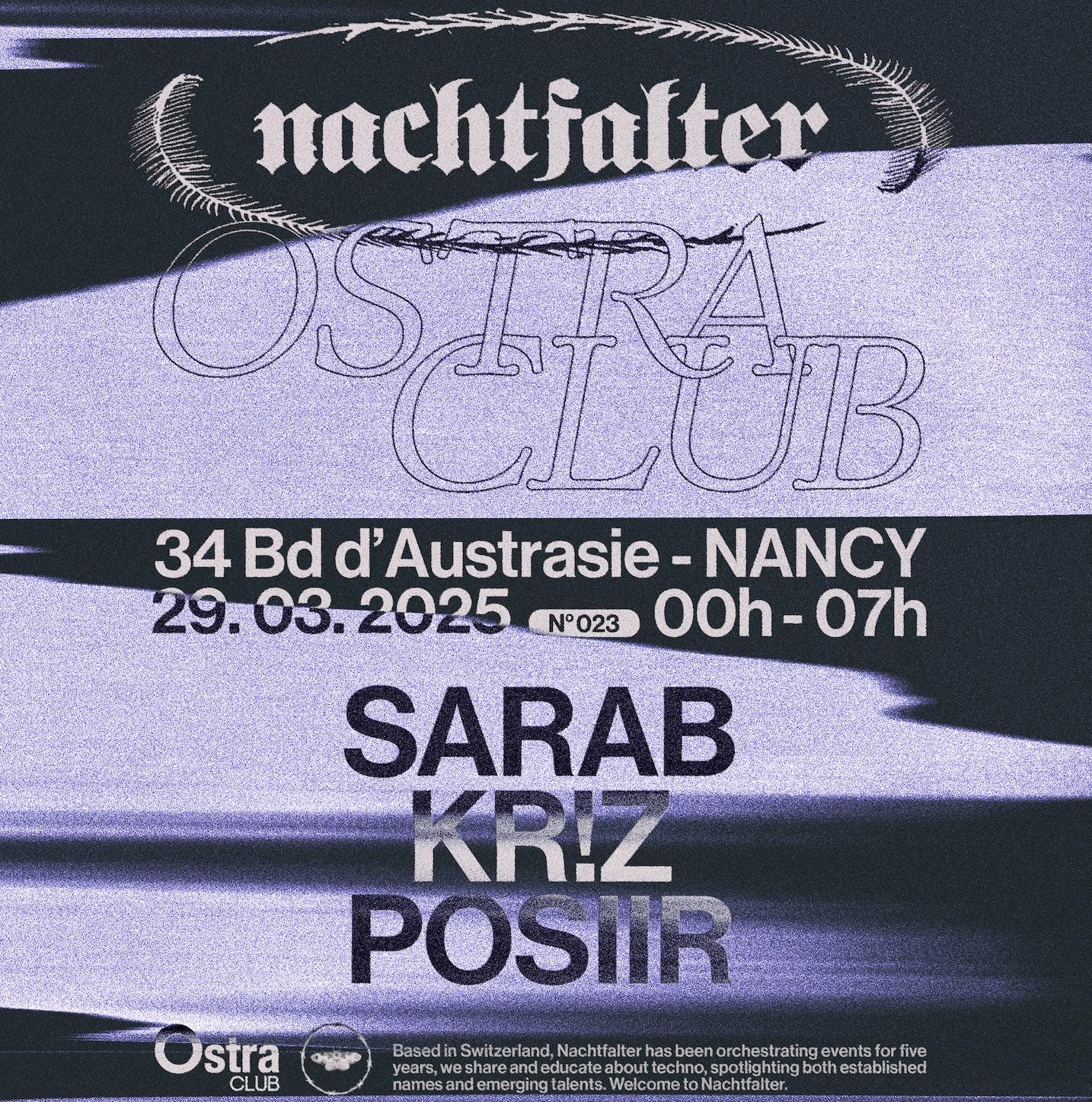 Nachtfalter Invites Kr!Z, Sarab, Posiir