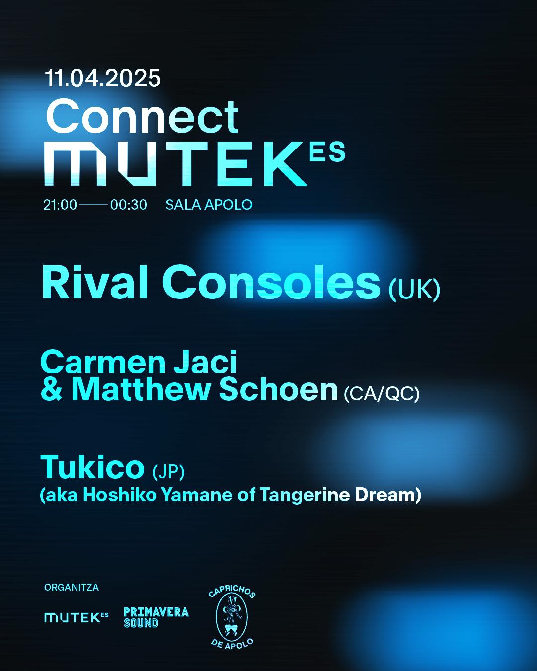 Rival Consoles + Hoshiko Yamane + Carmen Jaci & Matthew Schoen