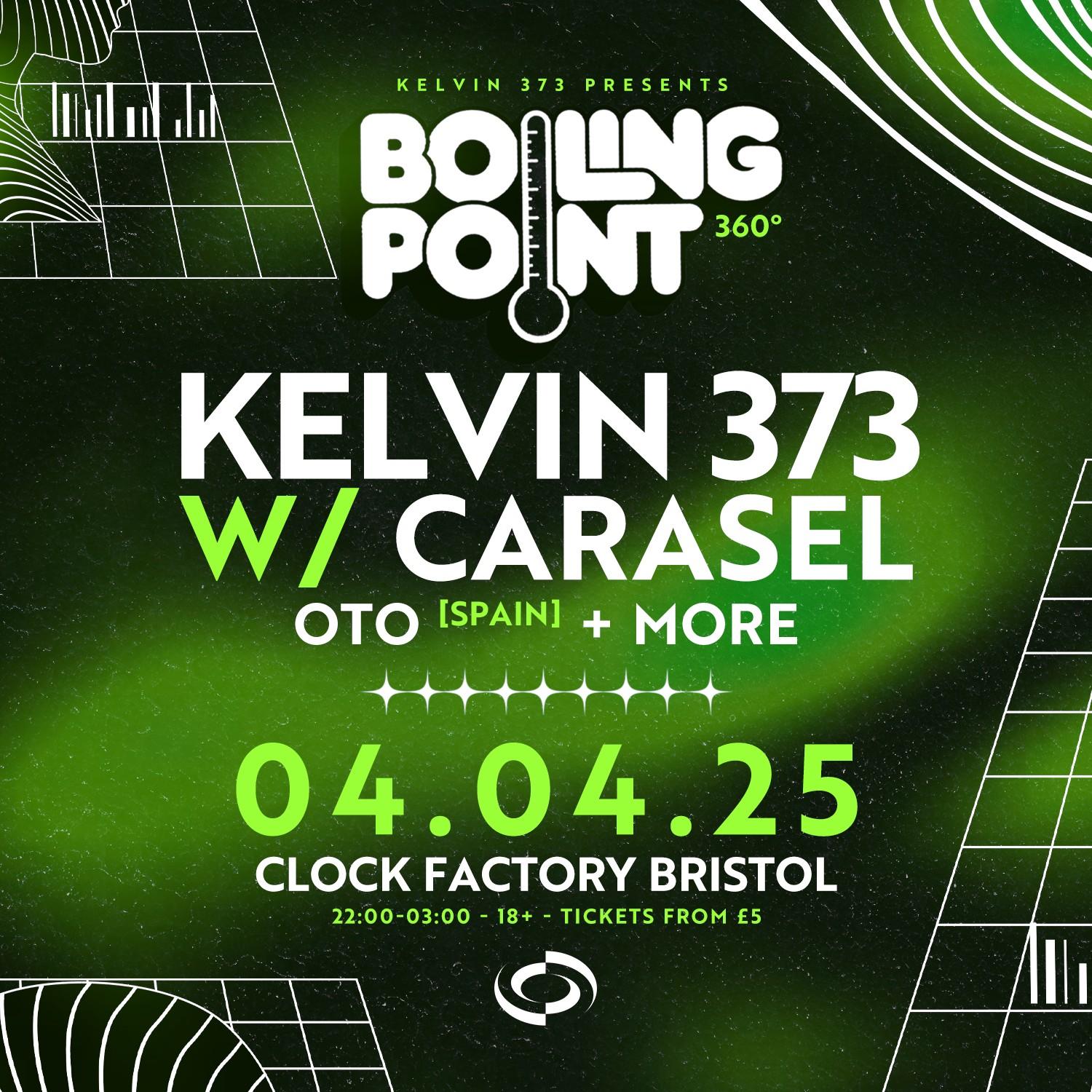 Kelvin 373 Presents Boiling Point With Oto, Carasel + Very Special Guests