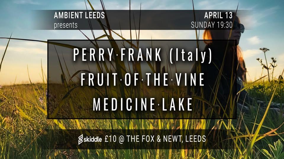 Ambient Leeds: Perry Frank // Fruit Of The Vine // Medicine Lake