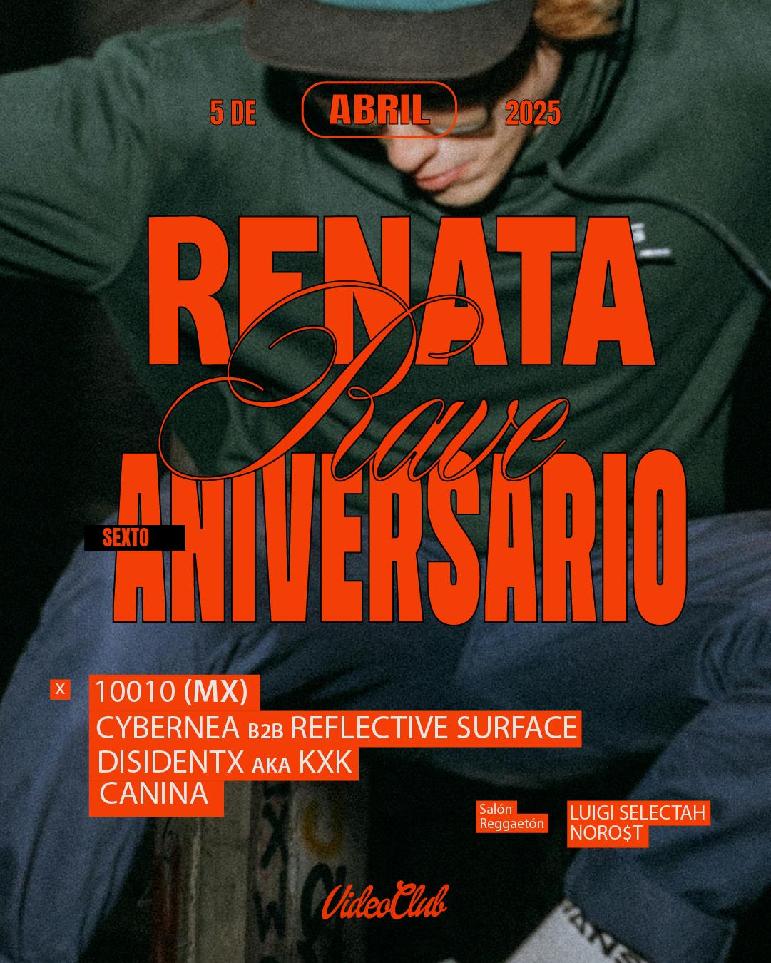 Renata Rave: 1Oo1O (Mx) / Canina / Cybernea B2B Reflective Surface