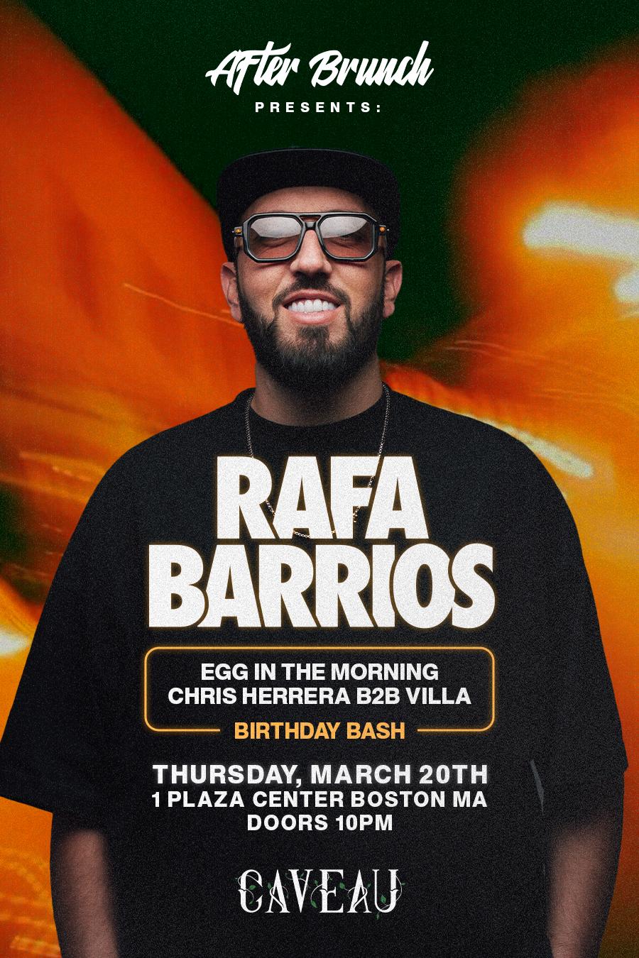 After Brunch Presents: Rafa Barrios At Caveau