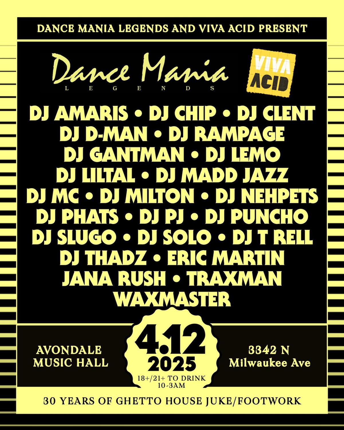 Dance Mania Records  X Viva Acid: Dance Mania Legends