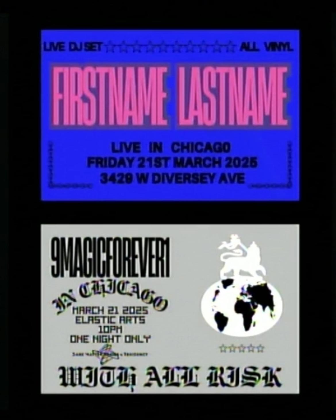 Firstnamelastname X 9Magicforever1 Vinyl All Night