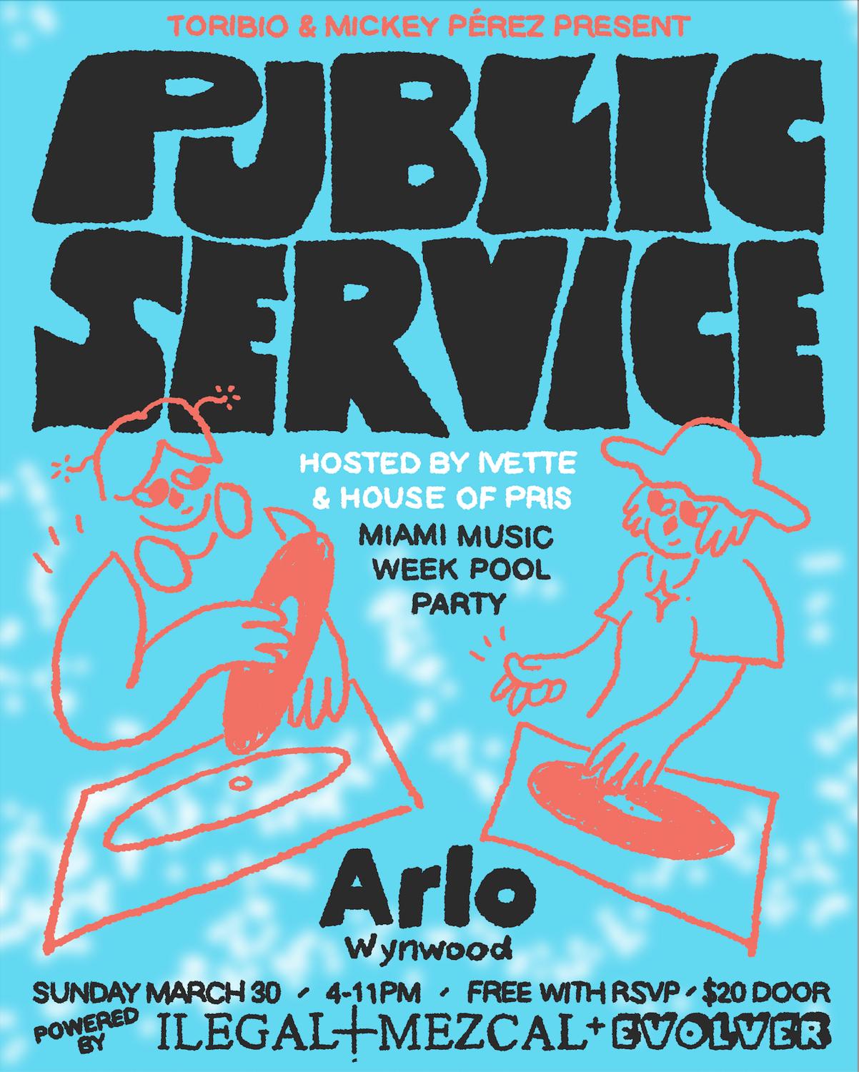 Public Service Miami Music Week Pool Party