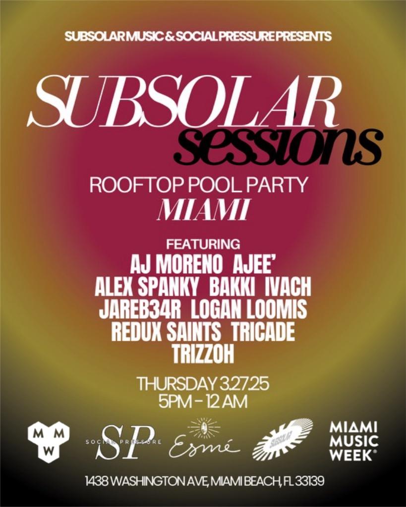 Subsolar Sessions Miami 2025