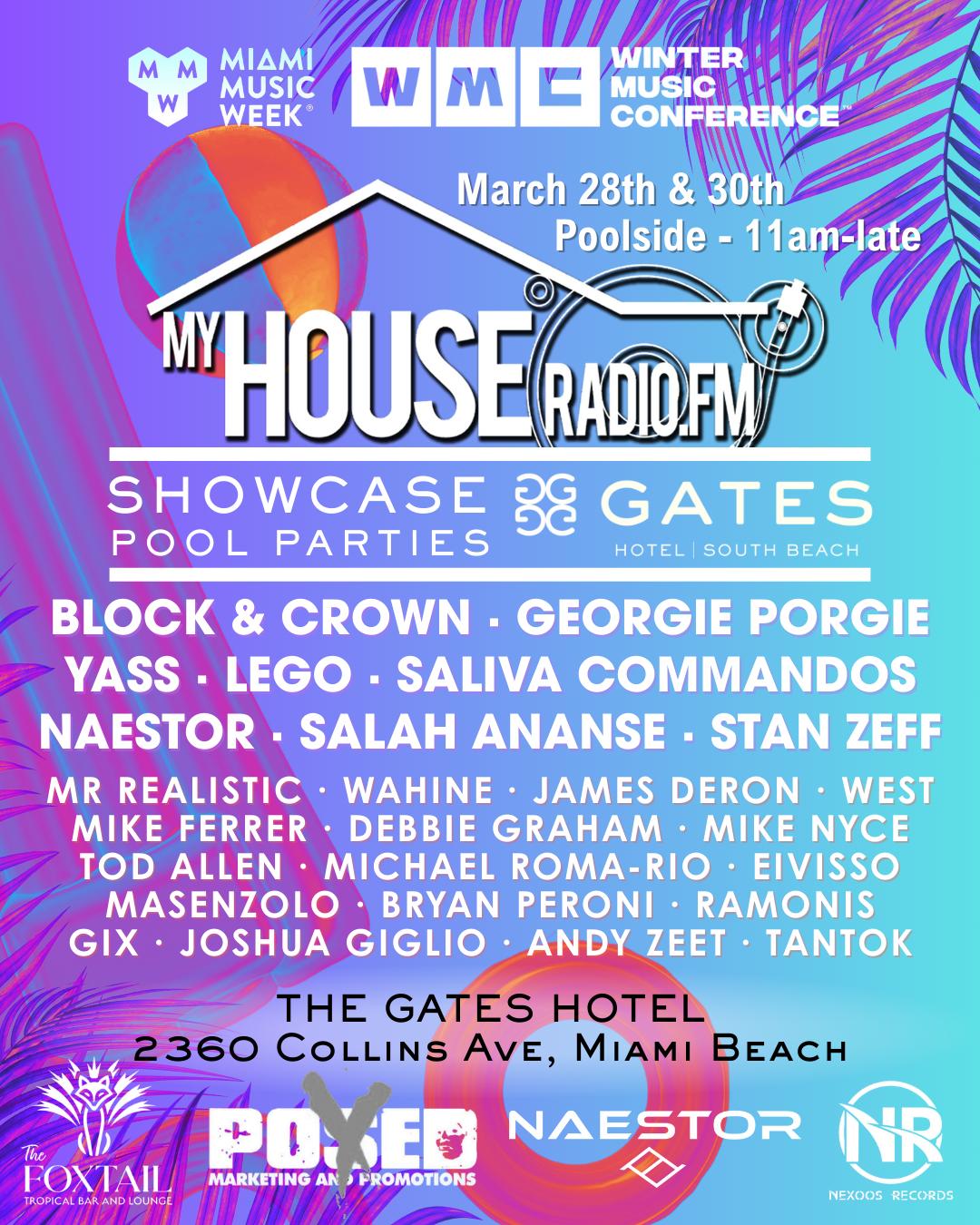 Miami Music Week: Myhouseradio Pool Party Ft Block & Crown, Yass, Georgie Porgie, Lego & More