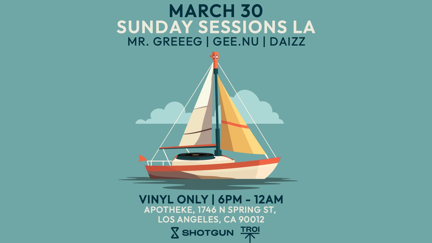 Sunday Sessions La (Vinyl Only) [Tickets Avail At The Door] Open-Air