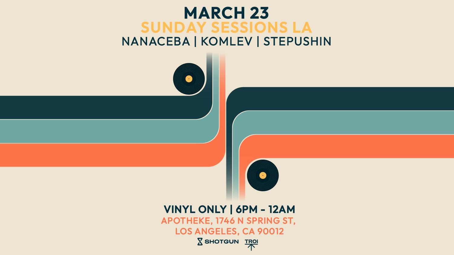 Sunday Sessions La (Vinyl Only) [Tickets Avail At The Door] Open-Air