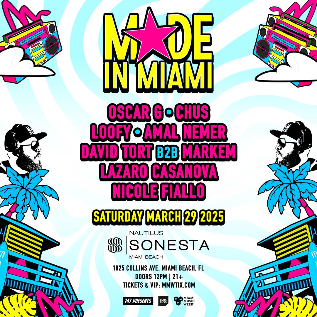 Blnk Cnvs Presents: Oscar G & Friends: Made In Miami Pool Party