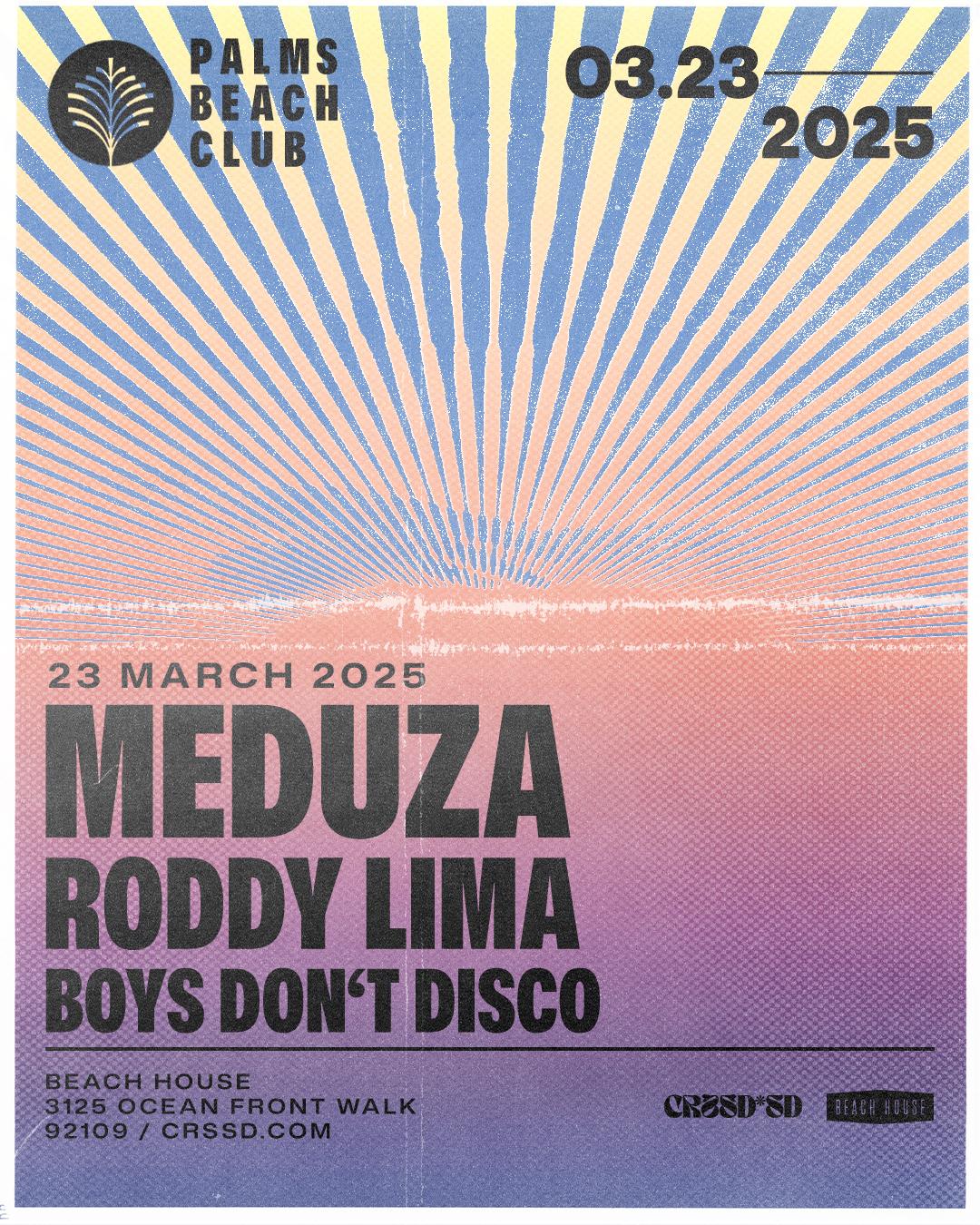 Fngrs Crssd Presents Palms Beach Club With Meduza