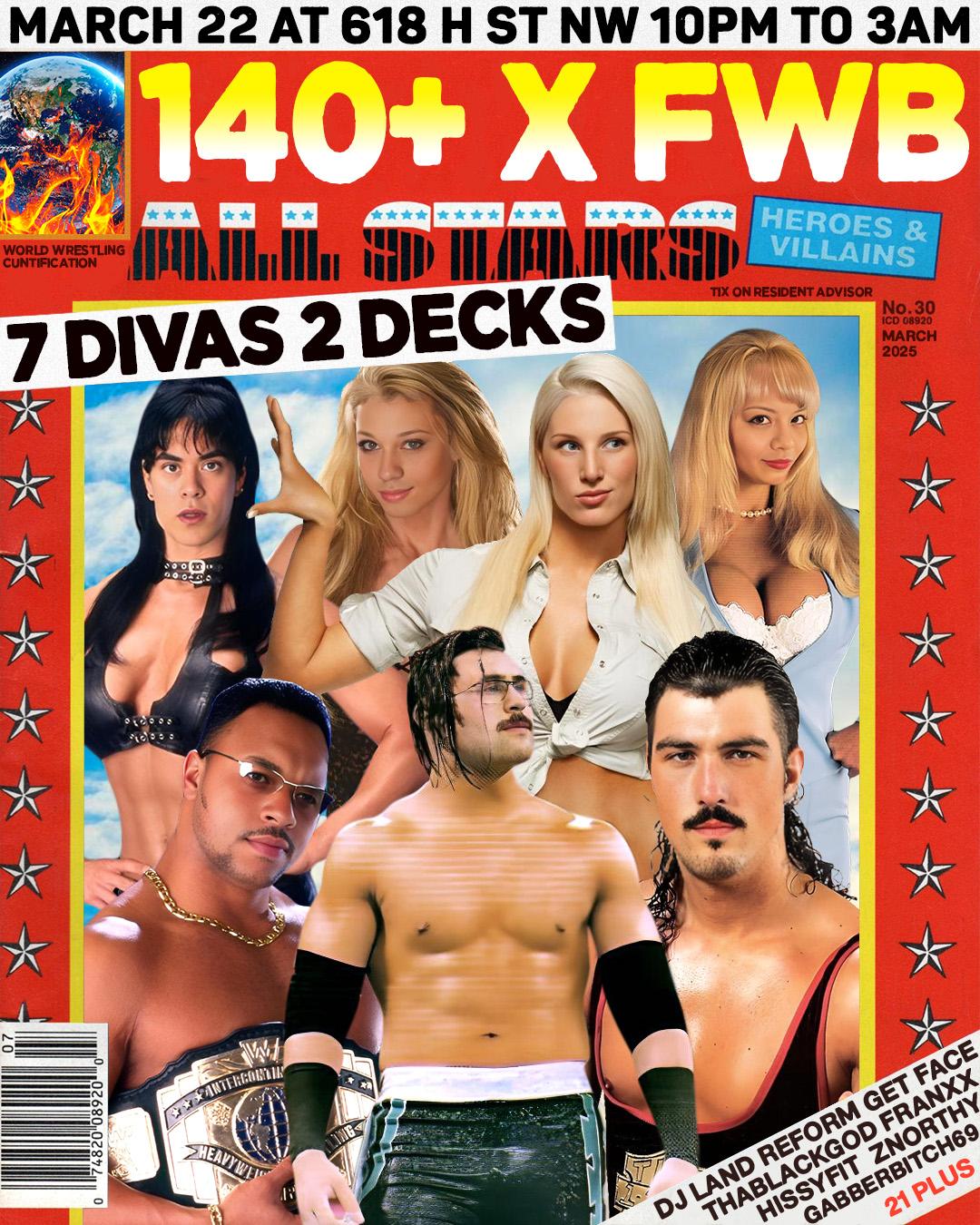 140+ X Fwb All Stars: 7 Divas 2 Decks