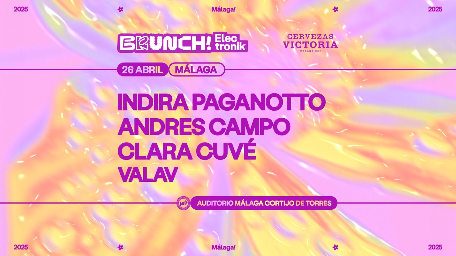 Brunch Electronik Málaga #2: Indira Paganotto, Andres Campo, Clara Cuvé & Valav